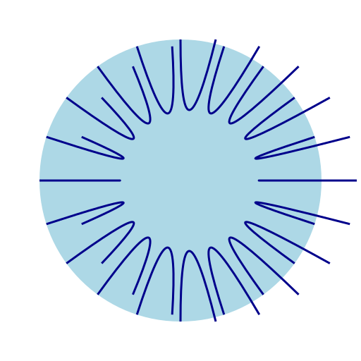 Curvy Spiky Circle - DrawGPT
