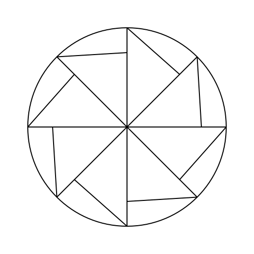 Circle with Short S-Shaped Spikes - DrawGPT