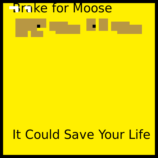 Brake for a Moose Crossing! - AI Prompt #10289 - DrawGPT