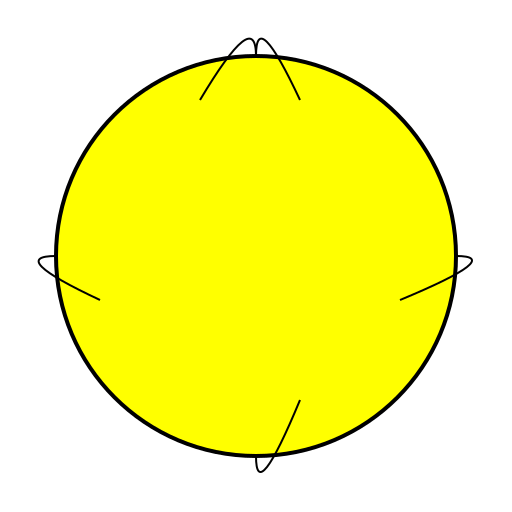 Circle with Short S-shaped Spikes - DrawGPT