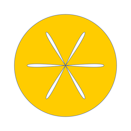 Circle with Random Short S-Shaped Spikes - DrawGPT