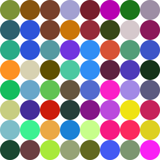 Random Color Tiled Circle - DrawGPT