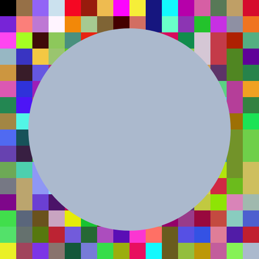 Random Color Tiles Circle - DrawGPT
