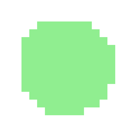 Circle filled with light green color tiles - DrawGPT