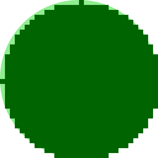 Circle filled with light green color tiles and dark green square tiles random within circle - DrawGPT