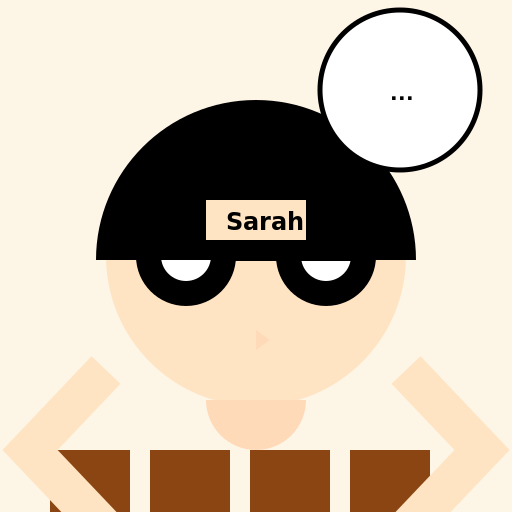 Sarah the Shy Bookworm - DrawGPT