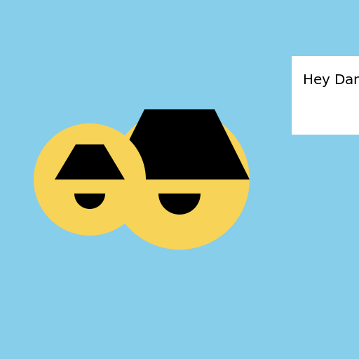 Ned Kelly talking to Dan Kelly - DrawGPT