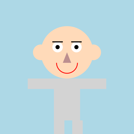 Walking Bald Man - DrawGPT