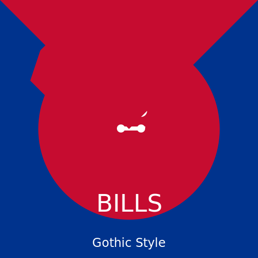 Buffalo Bills Logo - Gothic Style - DrawGPT