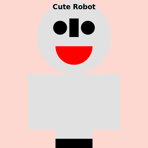 Cute Robot Cartoon Logo - DrawGPT
