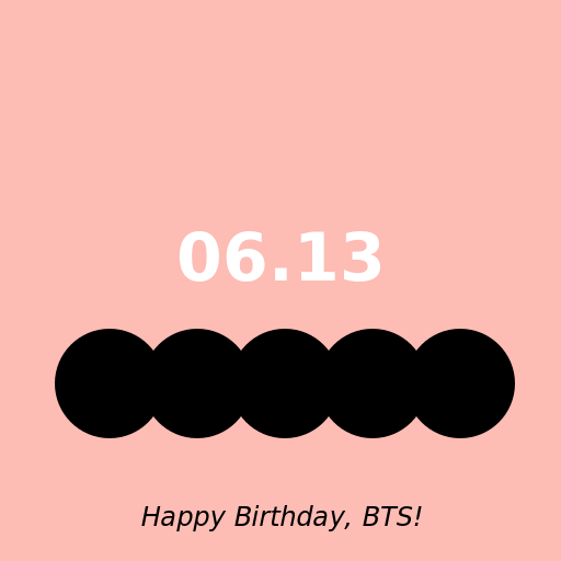 BTS, the popular South Korean boy band, was formed on June 13, 2013. - DrawGPT