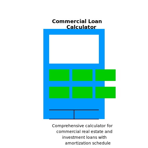 Commercial Loan Calculator with Amortization Logo - DrawGPT