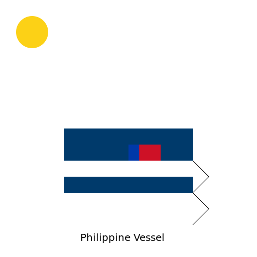 Philippine vessel in the West Philippine Sea - DrawGPT
