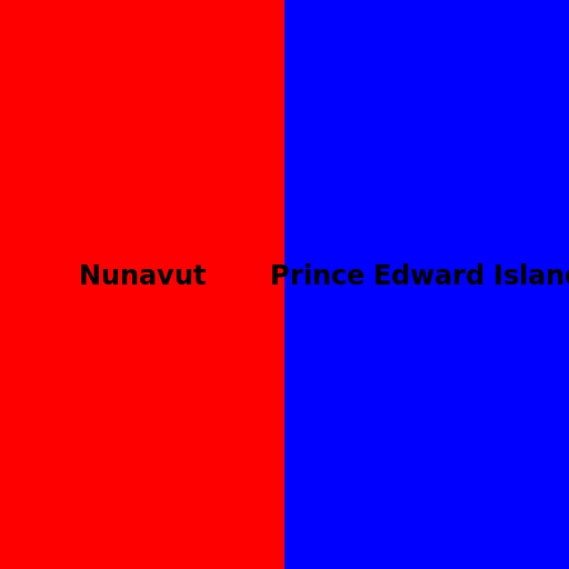 Nunavut vs Prince Edward Island - DrawGPT
