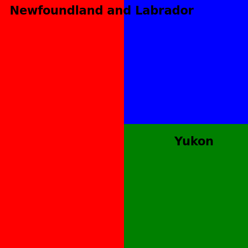 The Youthful Battle: Newfoundland and Labrador vs Yukon - DrawGPT