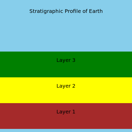 Stratigraphic Profile of Three Different Layers of Earth - DrawGPT