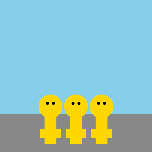 Three Boy Friends Walking Around the Streets - DrawGPT