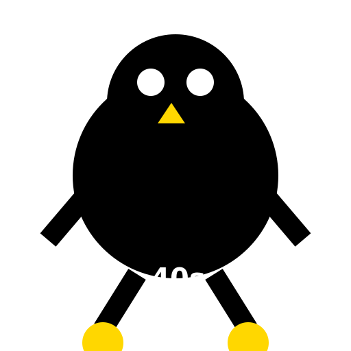 Penguin Dinosaur Drinking 40s - DrawGPT