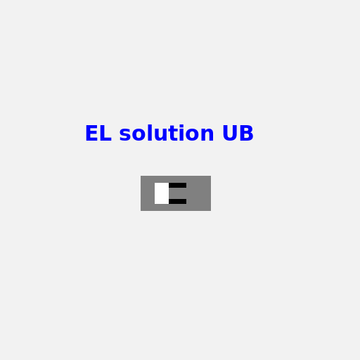 Minimalistisk logo for 'EL solution UB' - DrawGPT