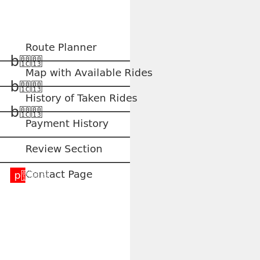 Taxi App Wireframe - DrawGPT