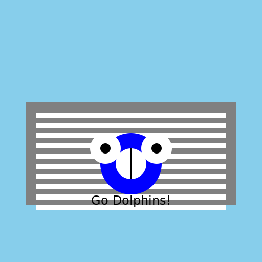 Dolphins in a Stadium - DrawGPT