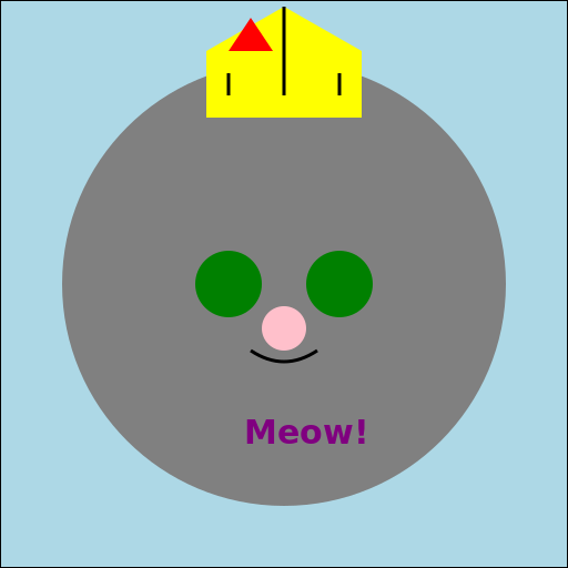 Cat in an Eagle Hat - DrawGPT