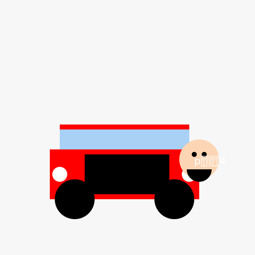 Old Chinese Man driving a Honda Civic Type R - DrawGPT