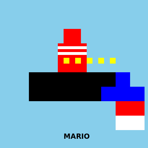 Mario in Mitsubishi Evolution - DrawGPT