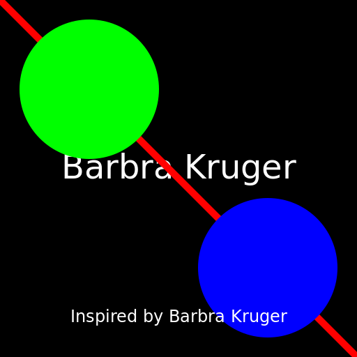 Barbra Kruger inspired ART - DrawGPT