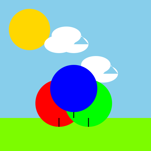 Colorful Balloons - DrawGPT