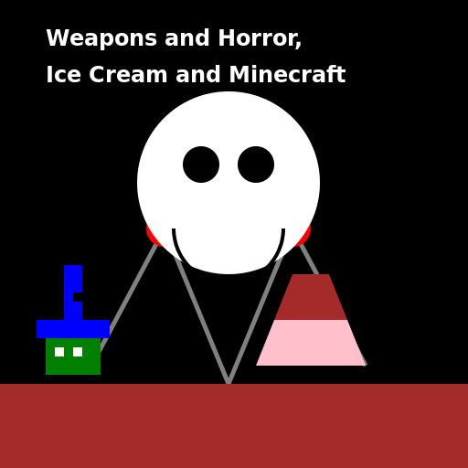 Weapons and Horror, Ice Cream and Minecraft - DrawGPT