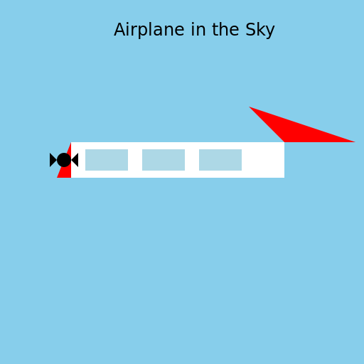 Airplane in the Sky - DrawGPT