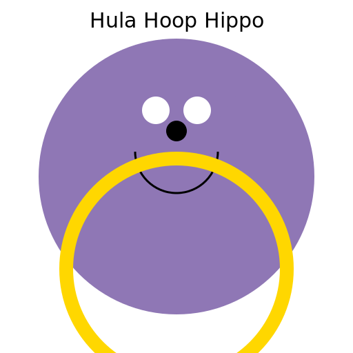 Hula Hoop Hippo - DrawGPT