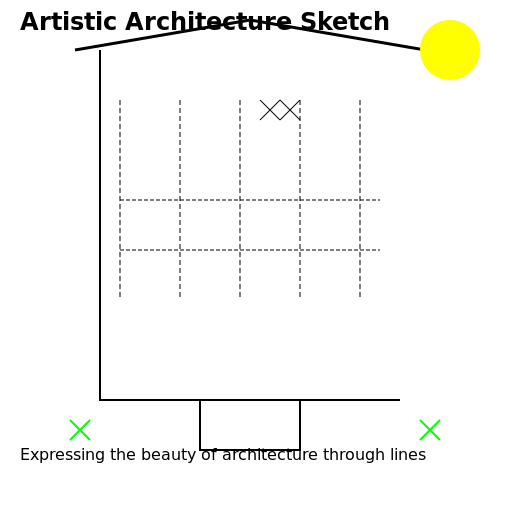 Artistic Architecture Sketch - DrawGPT