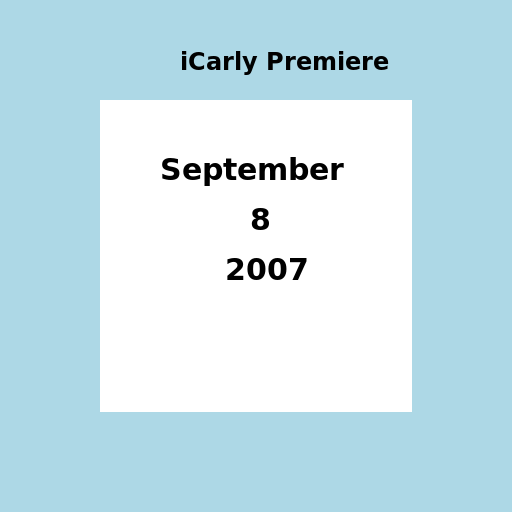 iCarly - Premiered on September 8, 2007 - DrawGPT