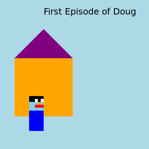 Painting a nostalgic scene from the first episode of Doug - DrawGPT