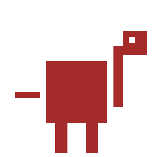 Tall Brown Animal with 4 Legs, Long Hairy Tail, and Long Neck - DrawGPT