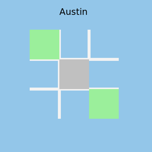 The city of Austin map - DrawGPT