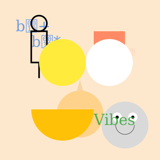 Tea, Music, Dog, Bulb, Travel, Sun, Moon, Smile, Vibes - DrawGPT