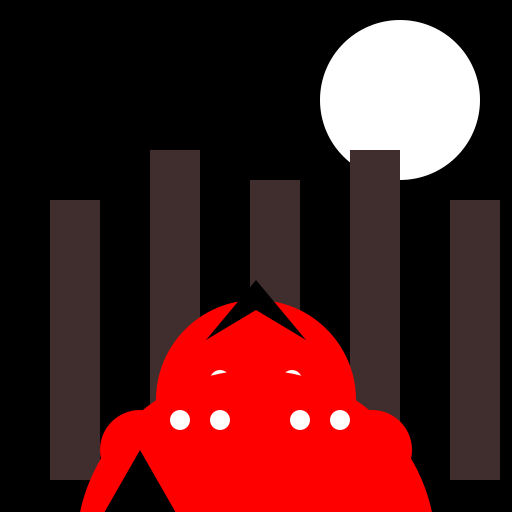 Creepy Clown Hunting in the Woods at Night - DrawGPT