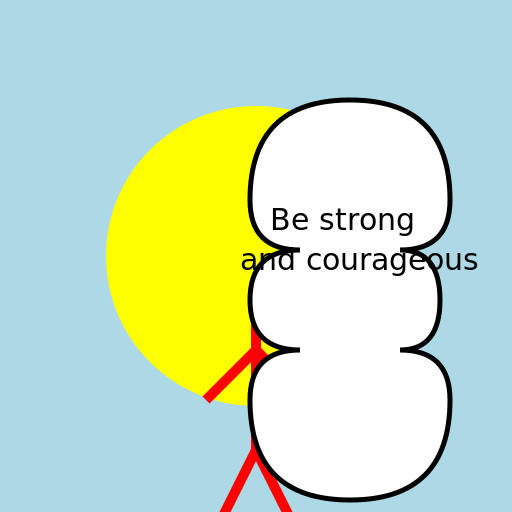 Be strong and courageous - DrawGPT