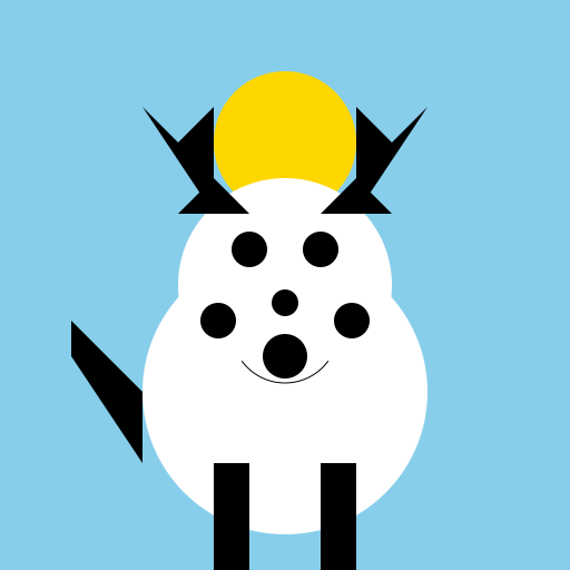 Happy Cow on a Sunny Day - DrawGPT Happy Cow on a Sunny Day - DrawGPT