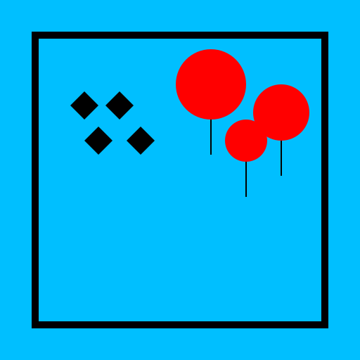 Aquarium filled with Birds and Balloons - DrawGPT