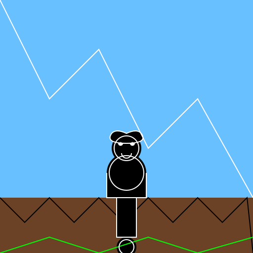 Man Standing on the Edge of a Cliff - DrawGPT