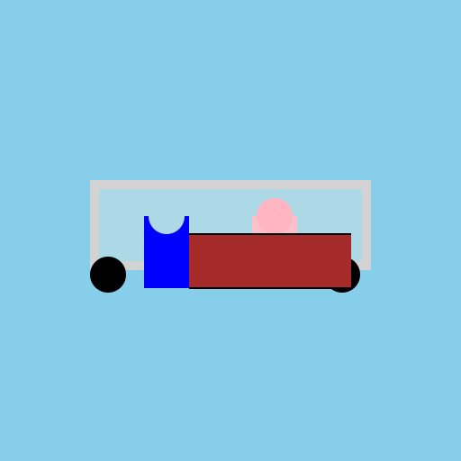 Boy and Mother in Car Seat - DrawGPT