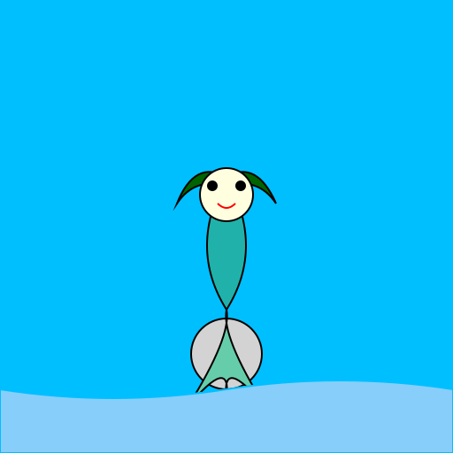 Mermaid Holding a Man in Water - DrawGPT