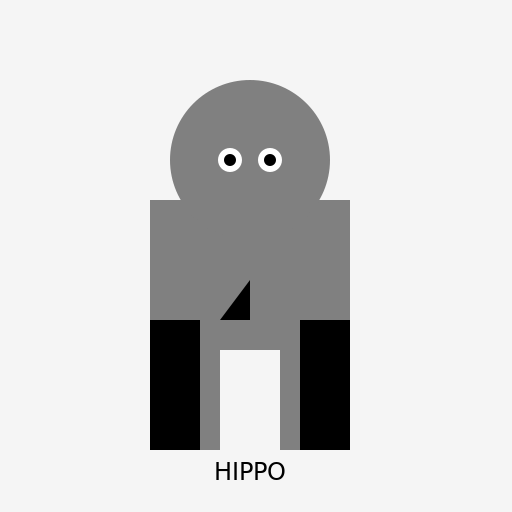 Hippo wearing a Tuxedo - DrawGPT