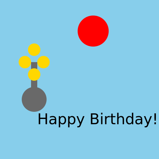 Happy Birthday Written with Disc Golf - DrawGPT
