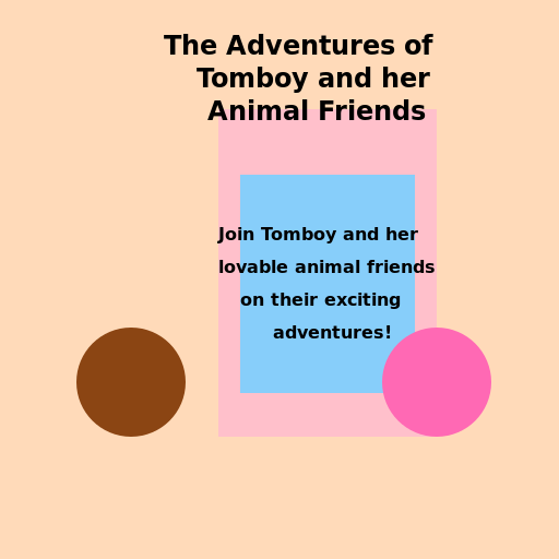 The Adventures of Tomboy and her Animal Friends - DrawGPT