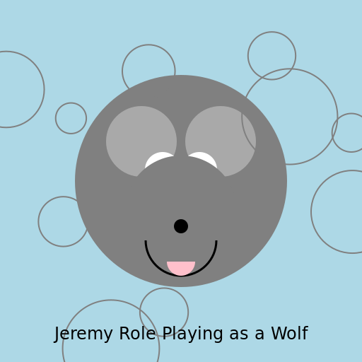 Jeremy Role Playing as a Wolf - DrawGPT